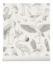 Tapeta ptaki BIRDS off white - ferm LIVING