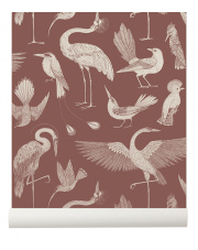 Tapeta ptaki BIRDS dusty red - ferm LIVING