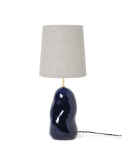 Lampa Hebe M - deep blue / natural