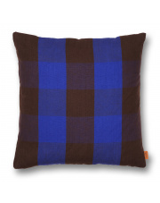 Poduszka Grand - brązowy | niebieski - ferm LIVING
