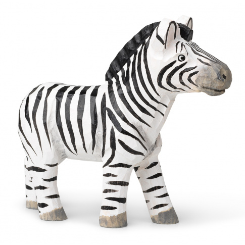 Fotografia, na której jest Figurka drewniana Zebra - ferm LIVING
