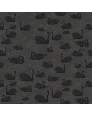 Fototapeta CYGNE, NOIR | Moss & Coral REBEL WALLS