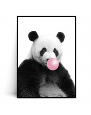 Plakat PANDA BUBBLE GUM - Fox Art Studio