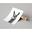 Fotografia, na której jest Plakat LAMA BUBBLE GUM - Fox Art Studio