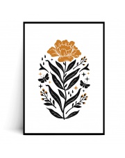 Plakat BOHO KWIAT - Fox Art Studio