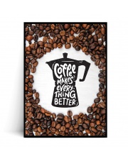 Plakat COFEE MAKES EVERYTHING BETTER - Fox Art Studio