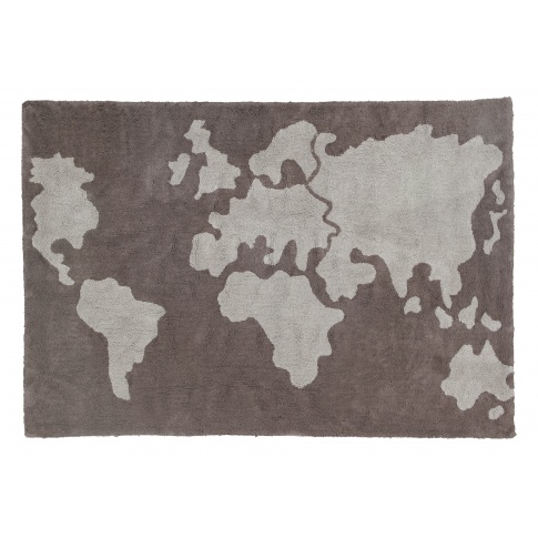 Fotografia, na której jest Skandynawski dywan mapa świata Yours World