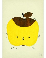 Plakat skandynawski dla dzieci Apple