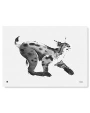 Plakat RYŚ | Lynx art print 50 x 70 cm