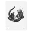 Fotografia, na której jest Plakat WYDRA | Otter art print