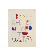 Plakat z tkaniny Alphabet - ferm LIVING