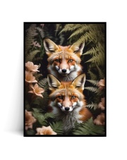 Plakat PORTRET DWA LISY W PAPROCIACH no.2 - Fox Art Studio