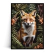 Fotografia, na której jest Plakat PORTRET LIS W PAPROCIACH no.2 - Fox Art Studio