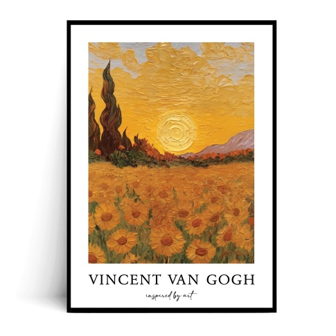 Fotografia, na której jest Plakat VAN GOGH LETNI PEJZAŻ 