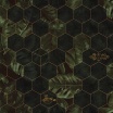 Fotografia, na której jest Fototapeta REBEL WALLS | Hexagon, Leaves