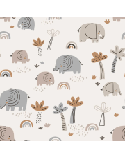 Fototapeta Elephant Savanna - REBEL WALLS