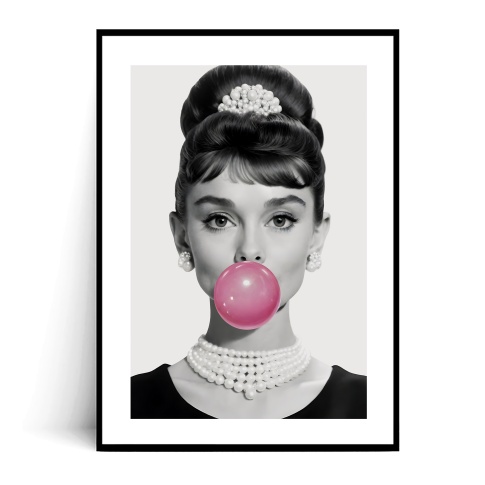 Fotografia, na której jest Plakat AUNDREY Bubble Gum