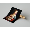 Fotografia, na której jest Plakat DAMA Z KOTEM Da Vinci Bubble Gum 