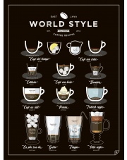 Plakat WORLD STYLE COFFEE - Follygraph