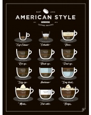 Plakat AMERICAN STYLE COFFEE - Follygraph