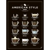 Fotografia, na której jest Plakat AMERICAN STYLE COFFEE - Follygraph