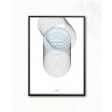 Fotografia, na której jest Plakat SPIRAL - 50x70 cm - IHANNA HOME