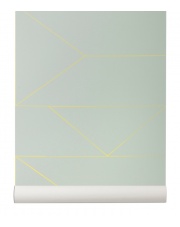 Tapeta skandynawska LINES miętowa - ferm LIVING
