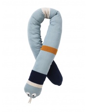 Poduszka wąż niebieska - Stripy Snake - ferm LIVING