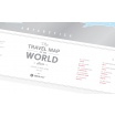 Fotografia, na której jest Mapa Zdrapka - Mapa Świata - Travel Map™ Silver World