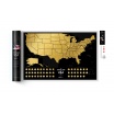 Fotografia, na której jest Mapa Zdrapka - Mapa USA - Travel Map™ USA Black