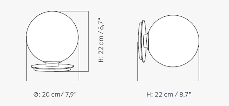 Lampa stołowa / ścienna TR BULB - MENU